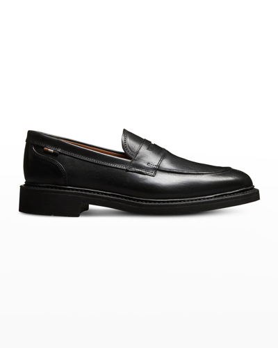 Shop Allen Edmonds Men's Denali Leather Penny Loafers In Black