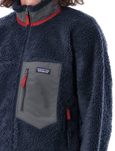 Shop Patagonia Classic Retro-x® Fleece Jacket In Navy