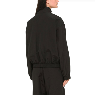 Shop Balenciaga Windbreaker Jacket In Black
