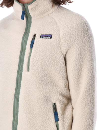 Shop Patagonia Retro Pile Fleece Jacket In Natural