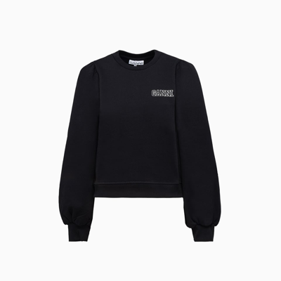 Shop Ganni Software Isoli Sweatshirt In Black