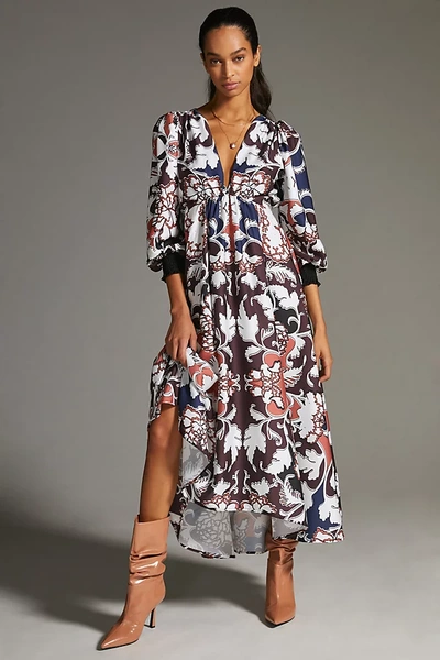 Shop Delfi Collective V-neck Midi Dress In Assorted
