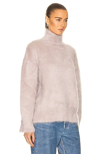 Bottega Veneta Turtleneck Wool-blend Sweater In Mushroom