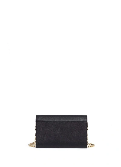 Shop Tory Burch 'robinson' Saffiano Leather Chain Wallet