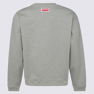 Shop Kenzo Grey Cotton Sweatshirt