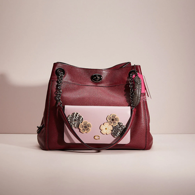 Coach edie clearance dark berry