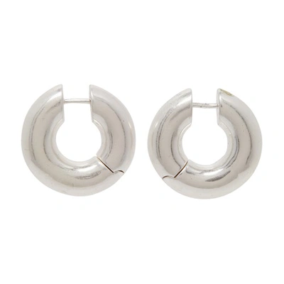 Shop Anine Bing X Mvb - Rope Link Earrings In Silver