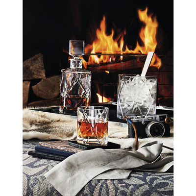 Waterford Olann Short Stories Square Lead Crystal Decanter