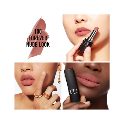 Dior Rouge Forever Lipstick 3.2g In 100 Forever Nude Look | ModeSens