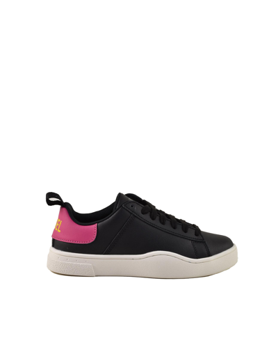 Shop Diesel Shoes Women's Black / Pink Sneakers