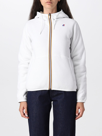 Shop K-way Jacket  Woman Color White
