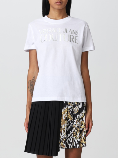 Shop Versace Jeans Couture T-shirt  Woman In White 1