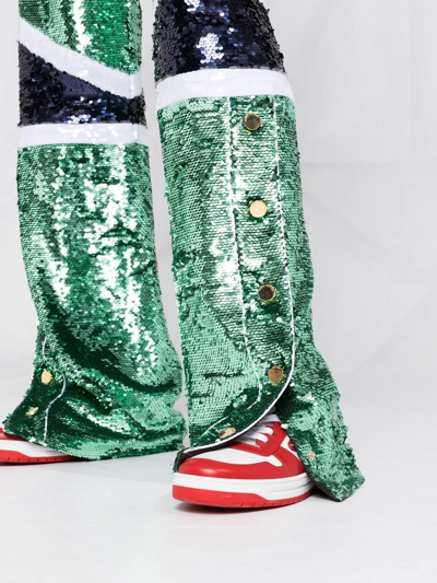 Philipp Plein Sequin Embellished Tracksuit In Green