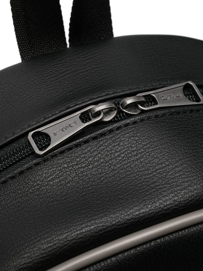 Diesel Embossed-logo Backpack In Schwarz