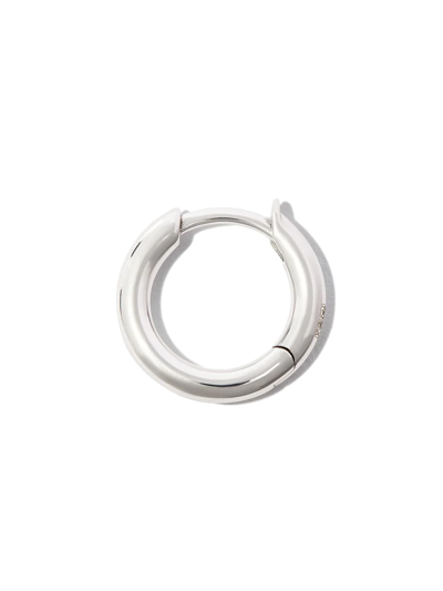 Shop Spinelli Kilcollin 18kt White Gold Micro Hoop Earring In Silber