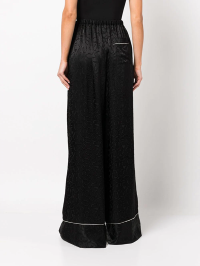 Rosetta Getty Jacquard Pyjama Trousers In Black