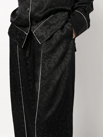 Rosetta Getty Jacquard Pyjama Trousers In Black