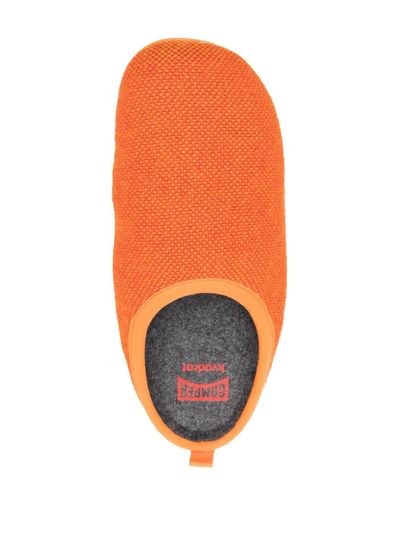 Shop Camper Wabi Wool Slippers In Orange
