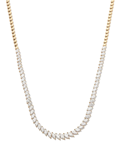 Shop Anita Ko 18kt Yellow Gold Diamond Necklace