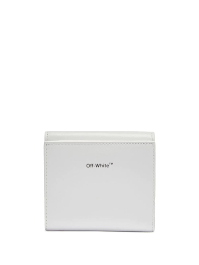 Off-white Quote-motif Jitney Wallet In White