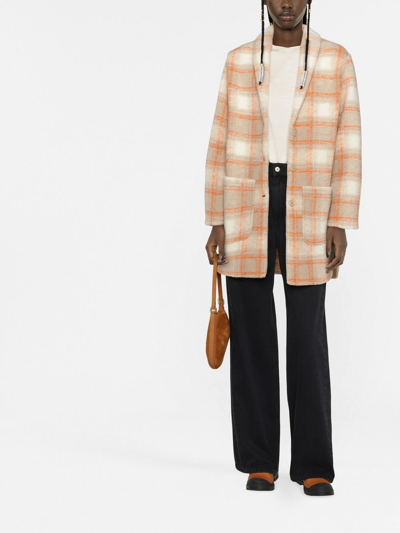 Woolrich Embroidered Wool Blend Oversize Jacket In Nude