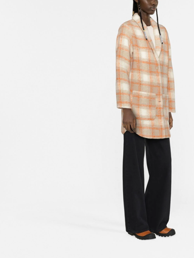 Woolrich Embroidered Wool Blend Oversize Jacket In Nude
