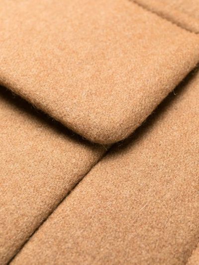Shop Woolrich Manteco Layered Wool Coat In Braun
