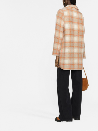 Woolrich Embroidered Wool Blend Oversize Jacket In Nude