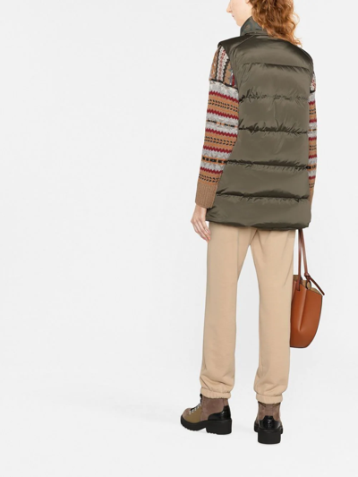 Woolrich Alsea Padded Gilet In Grün
