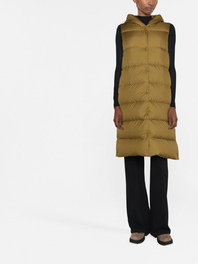 Woolrich Quilted Padded Gilet In Grün