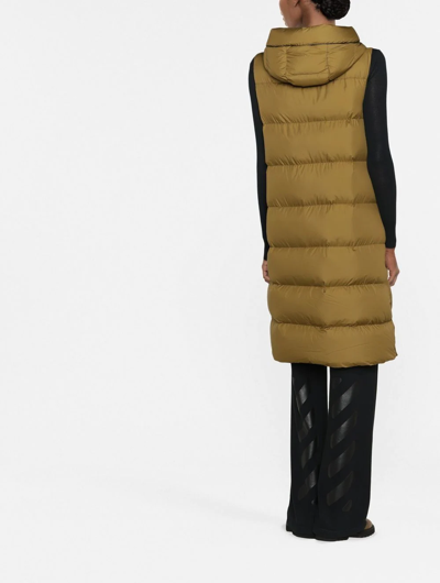 Woolrich Quilted Padded Gilet In Grün