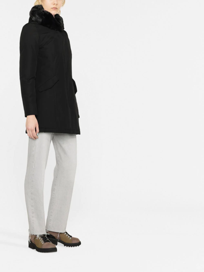 Woolrich Beaker Hooded Parka In Schwarz