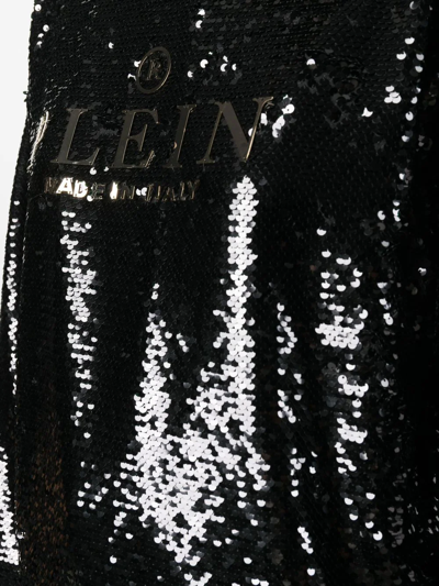 Philipp Plein Sequin-embellished Sweatshirt In Black