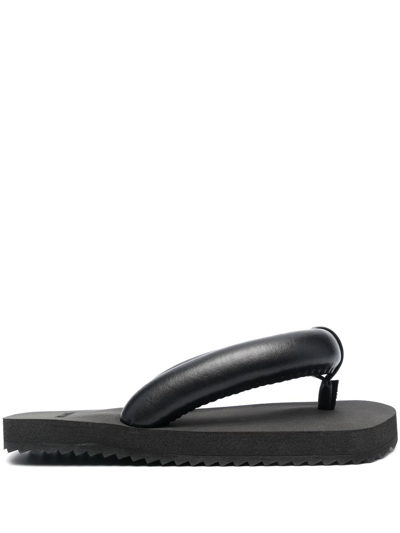 Shop Yume Yume Padded Thong-strap Sandals In Black