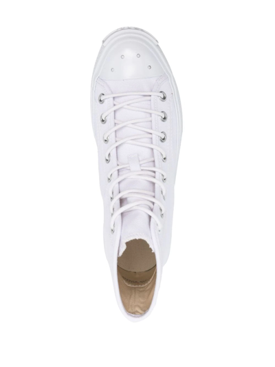 Shop Acne Studios Lace-up High-top Sneakers In White
