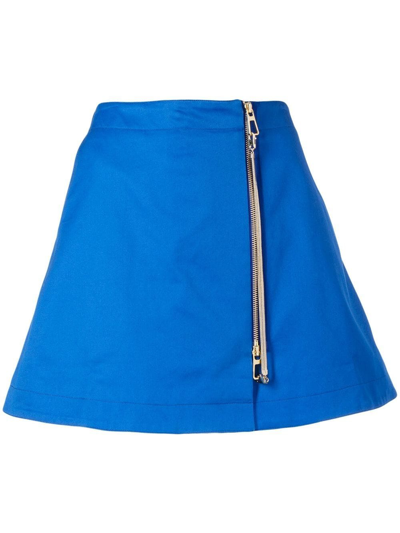 Shop Az Factory A-line Mini Skirt In Blue