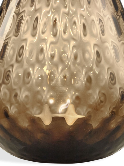 Nasonmoretti Glass Candle Holder In Braun