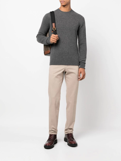 Incotex Slim Fit Trousers With Classic Design And High-quality Fabric In Neutrals