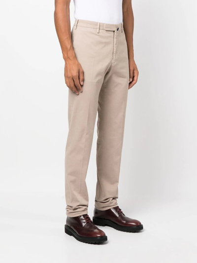 Incotex Slim Fit Trousers With Classic Design And High-quality Fabric In Neutrals