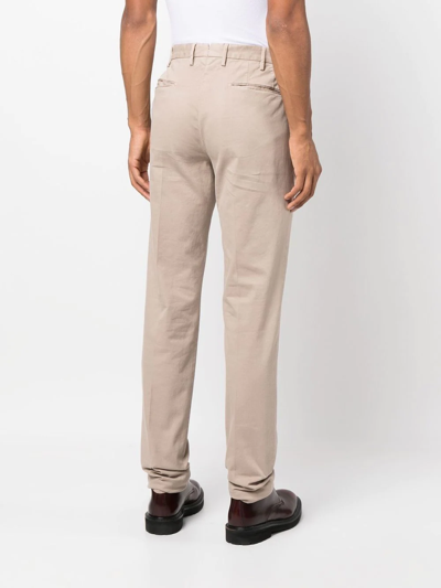 Incotex Slim Fit Trousers With Classic Design And High-quality Fabric In Neutrals