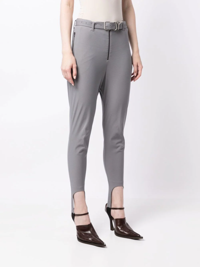 Shop Y/project T-belt Sky Trousers In Grey