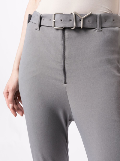 Shop Y/project T-belt Sky Trousers In Grey