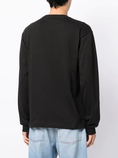 Blue Sky Inn Photograph-print Cotton Long-sleeve T-shirt In Schwarz