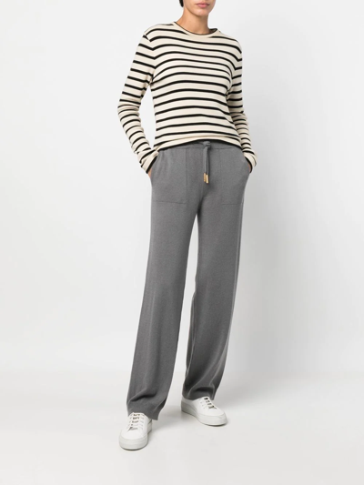 Lorena Antoniazzi Drawstring Straight-leg Trousers In Grau
