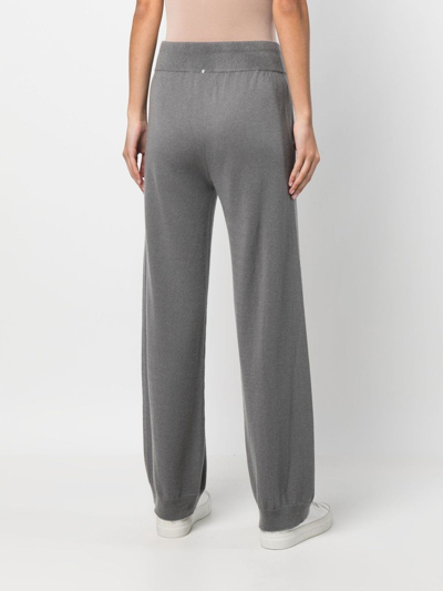 Lorena Antoniazzi Drawstring Straight-leg Trousers In Grau