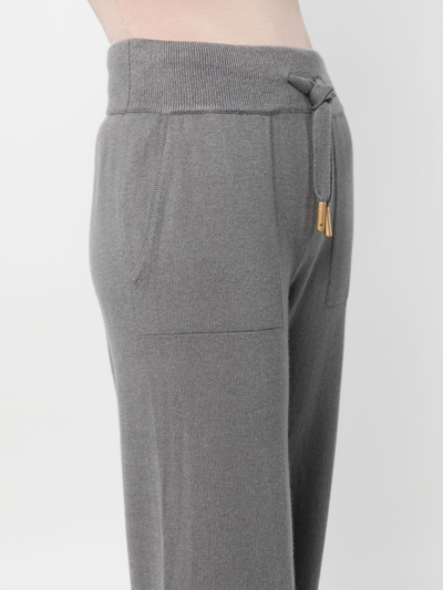 Lorena Antoniazzi Drawstring Straight-leg Trousers In Grau
