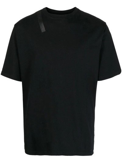 Shop Heliot Emil Short-sleeve Cotton T-shirt In Black