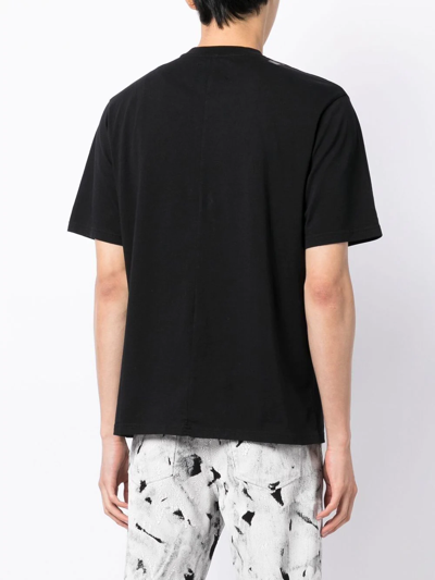 Shop Heliot Emil Short-sleeve Cotton T-shirt In Black