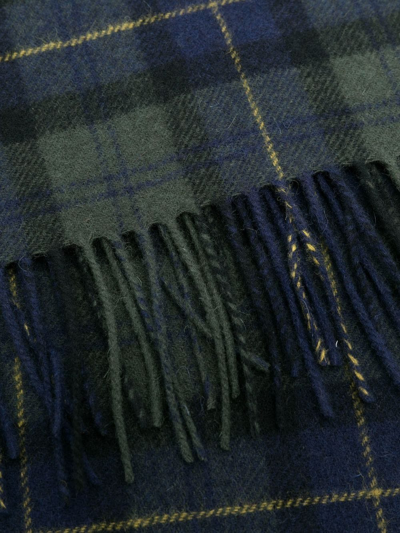 Barbour Tartan Check Pattern Scarf In Grün