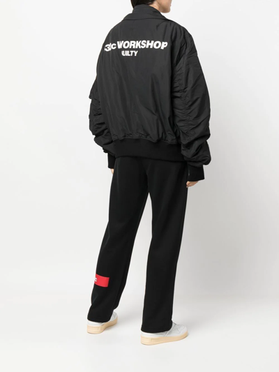 Shop 032c Logo-patch Track Pants In Black